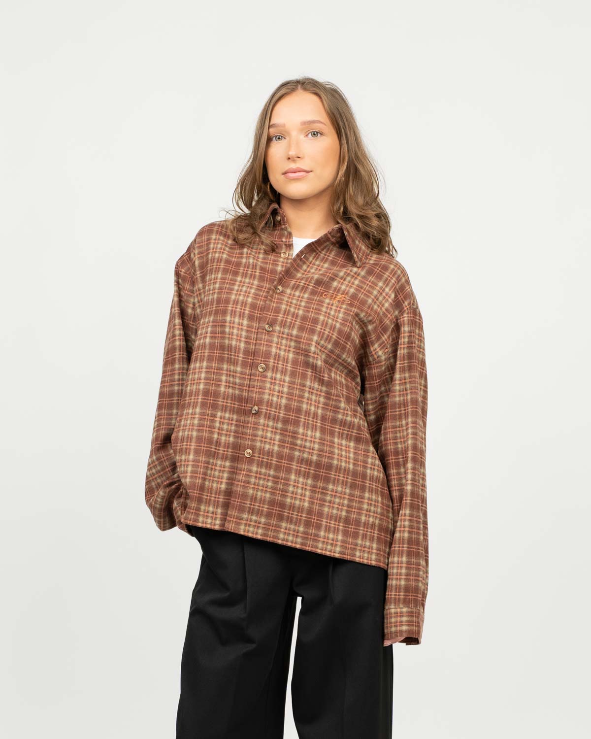Ternet Flannel shirt bordeaux DAME